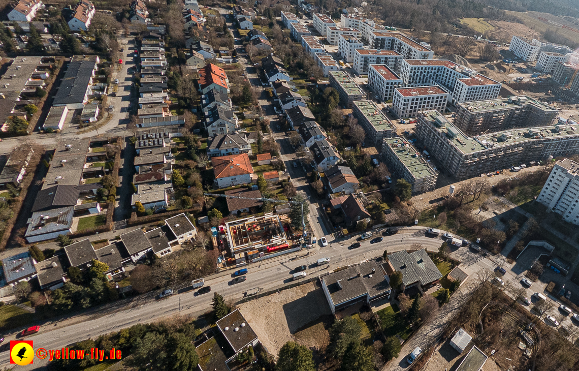 11.02.2023 - Neubau eines Mehrfamilienhause in der Niederalmstraße 16 in Neuperlach-Trudering